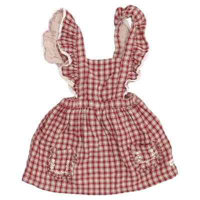 Dress (Red, Beige) from Newbie by KappAhl Cotton