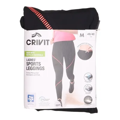 Collants de sport (Noir) de Crivit Élasthane, Polyester