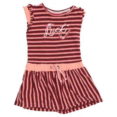 Dress (Red, Pink) from Jubel Cotton, Metallic fiber