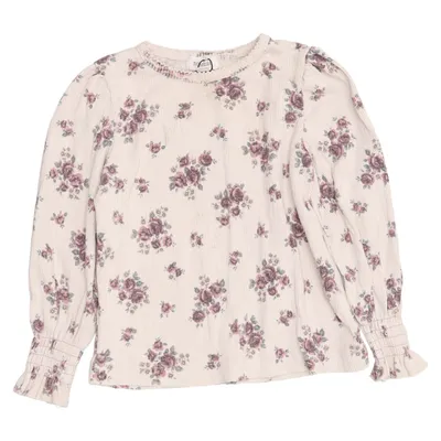 Long sleeve T-shirt (Beige, Multicolored) from Newbie by KappAhl Cotton, Elastane