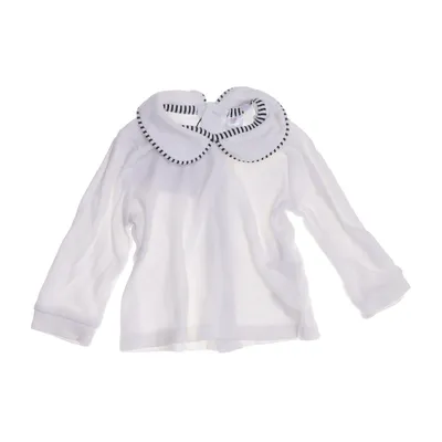 Sjömansskjorta (Vit) från Newborn Bomull