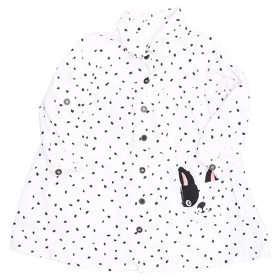 Dress (White, Black) from Next Cotton, Polyester