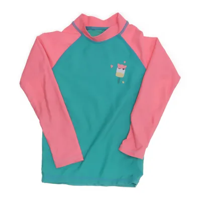 Badtröja (Grön, Rosa) från Hema Elastan, Polyester