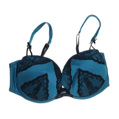 Bra (Black, Blue) from Ann Summers Cotton, Polyamide, Polyester, Polyurethane
