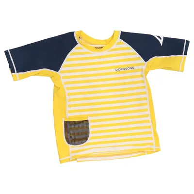 T-shirt de natation (Jaune, Blanc, Bleu) de Didriksons Élasthane, Polyamide