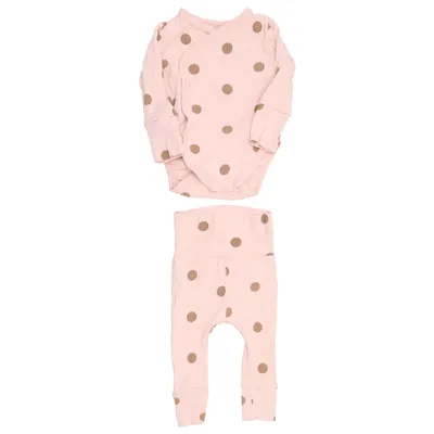 Sæt (Pink, Brun) fra Cubus Mini Elastan, Modal, Økologisk bomuld