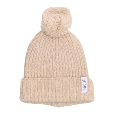 Pompon muts (Beige) van Lodger Merinowol
