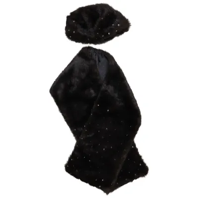 Accessory set (Black) from Noa Noa Acrylic, Polyamide, Polyester, Viscose