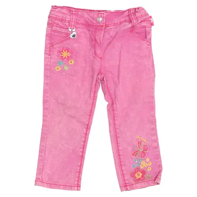 Jeans (Pink) fra Pampolina Bomuld, Elastan