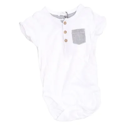 Body (White) from Newbie by KappAhl Cotton