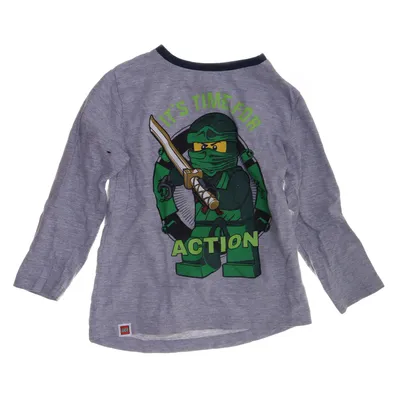 Långärmad t-shirt (Grå, Grön) från LEGO Bomull, Polyester
