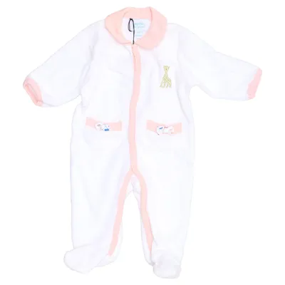 Barboteuse (Blanc, Rose) de Sophie La Girafe Coton, Polyester