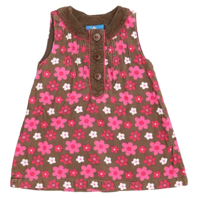 Dress (Brown, Pink, White) from Topolino Cotton