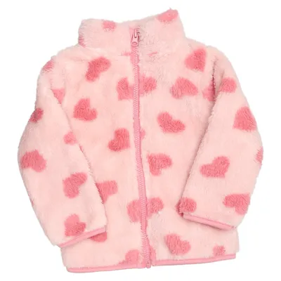 Fleece jacket (Pink, White) from Mini Recycled polyester