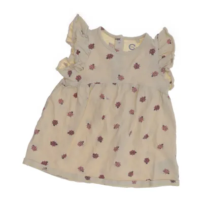 Klänning (Beige, Flerfärgad) från Cubus Mini Elastan, Ekologisk bomull