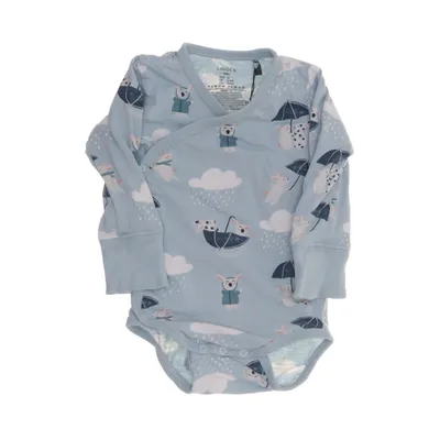 Body (Blue) from Lindex Baby Cotton, Elastane