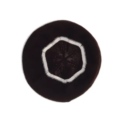 Beret (Brown, White) from Serendipity Cashmere, Wool
