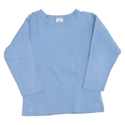 T-shirt à manches longues (Bleu) de Petit Bateau Coton