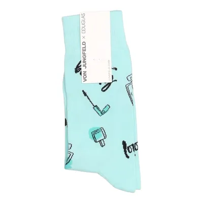 Socks (Blue, Multicolored) from Von Jungfeld