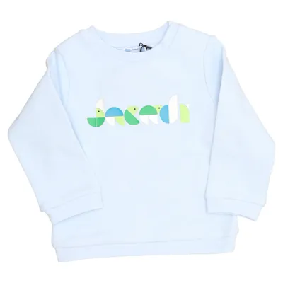 Sweatshirt (Bleu) de Jacadi Coton, Élasthane, Polyester