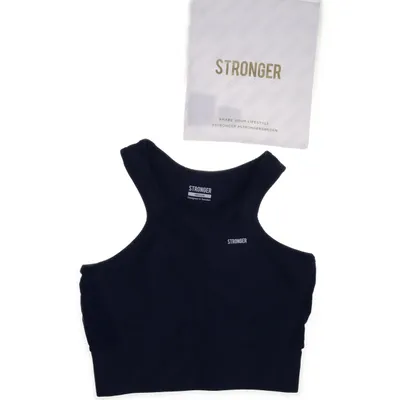 Sports bra (Blue) from Stronger Polyester, Elastane