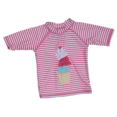 Badtröja (Vit, Rosa, Gul) från Pusblu Elastan, Polyester