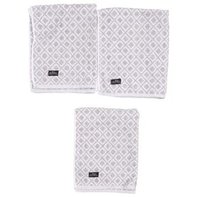Towel (Gray, White) from Nina Royal