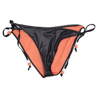 Bas de bikini (Noir, Orange) de O Beach Élasthane, Polyester