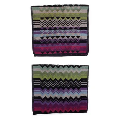 Handduk (Lila, Svart, Grön, Flerfärgad) från Missoni Home Bomull
