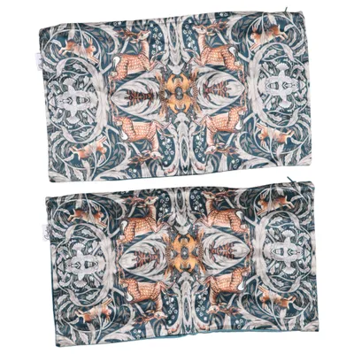Housse de coussin (Bleu, Gris, Marron) de Mogihome Coton, Viscose