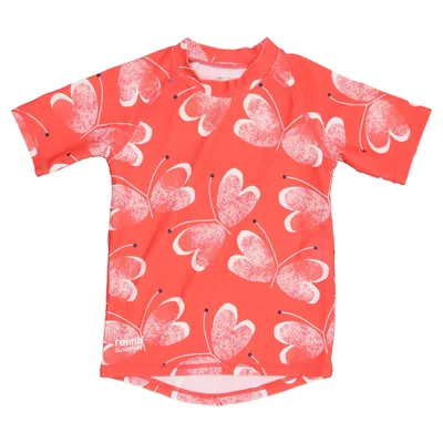 Swim shirt (Red, White) from Reima Sunproof
