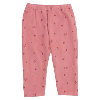 Pants (Pink) from Uniqlo Baby Cotton, Elastane, Polyester