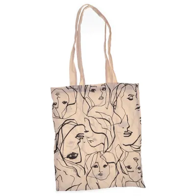 Tygpåse (Beige, Svart)