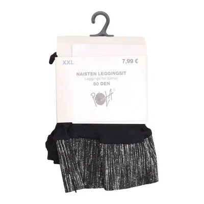 Tights (Black, Silver) from Pola Elastane, Polyamide
