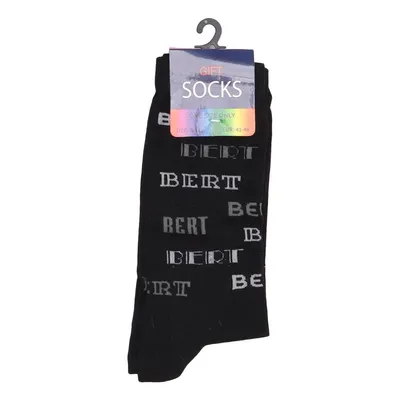 Chaussettes (Noir) de Gift Coton, Élasthane, Polyamide