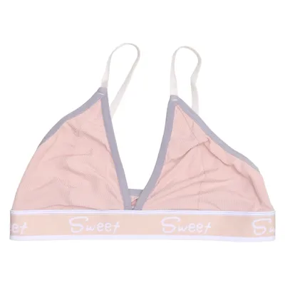 Bralette (Rosa, Vit) från Sweet Elastan, Polyester