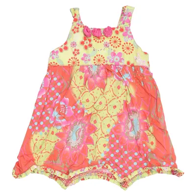 Robe (Rose, Vert, Multicolore) de Pampolina Coton