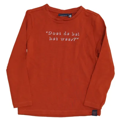 Long sleeve T-shirt (Red) from Samson Elastane, Organic cotton