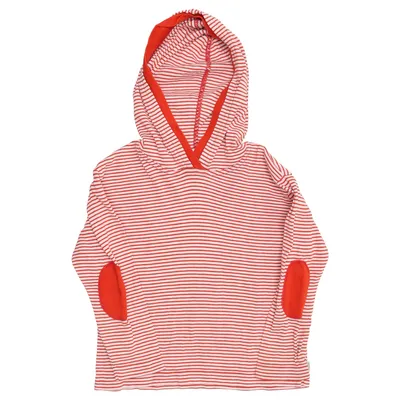 Hoodie (Red, White) from Hessnatur
