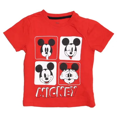 T-shirt (Rouge) de Disney Mickey Mouse Coton