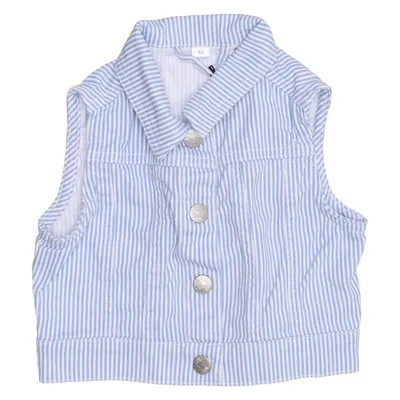 Gilet en jean (Bleu, Blanc) de Zeeman Coton