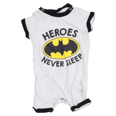 Rompertjes (Grijs, Zwart, Geel) van Batman Katoen, Polyester