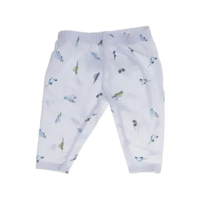 Pyjamasbyxor (Vit) från Baby Ekologisk bomull, Elastan