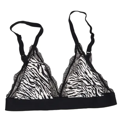 Bralette (Sort, Hvid) fra Bik Bok Lingerie Elastan, Polyamid