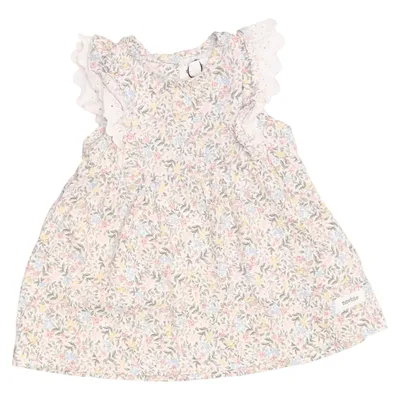 Dress (White, Multicolored) from Newbie by KappAhl Cotton