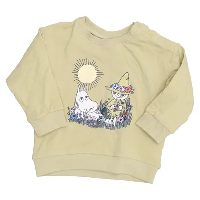 Sweatshirt (Grøn) fra Moomin by Lindex Bomuld, Elastan