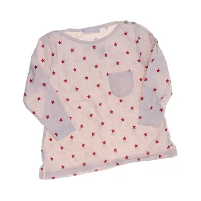 Langærmet t-shirt (Beige, Rød) fra Linvosges