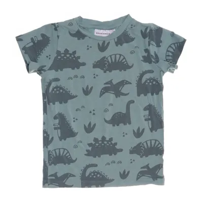 T-shirt (Grøn, Grå) fra Geggamoja Bambus, Økologisk bomuld, Elastan