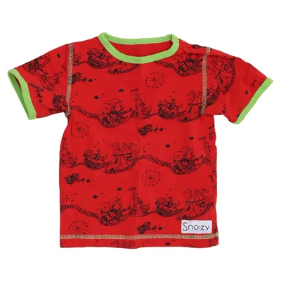 T-shirt (Rouge, Vert, Noir) de Snoozy Coton, Élasthane