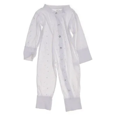 Barboteuse (Blanc, Bleu) de Livly Coton